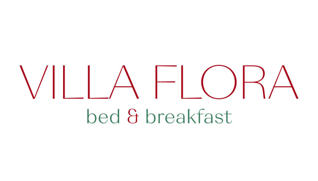 Villa Flora, logotipo lettering