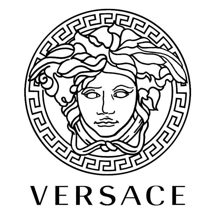 Logo Versace, pittogramma e logotipo